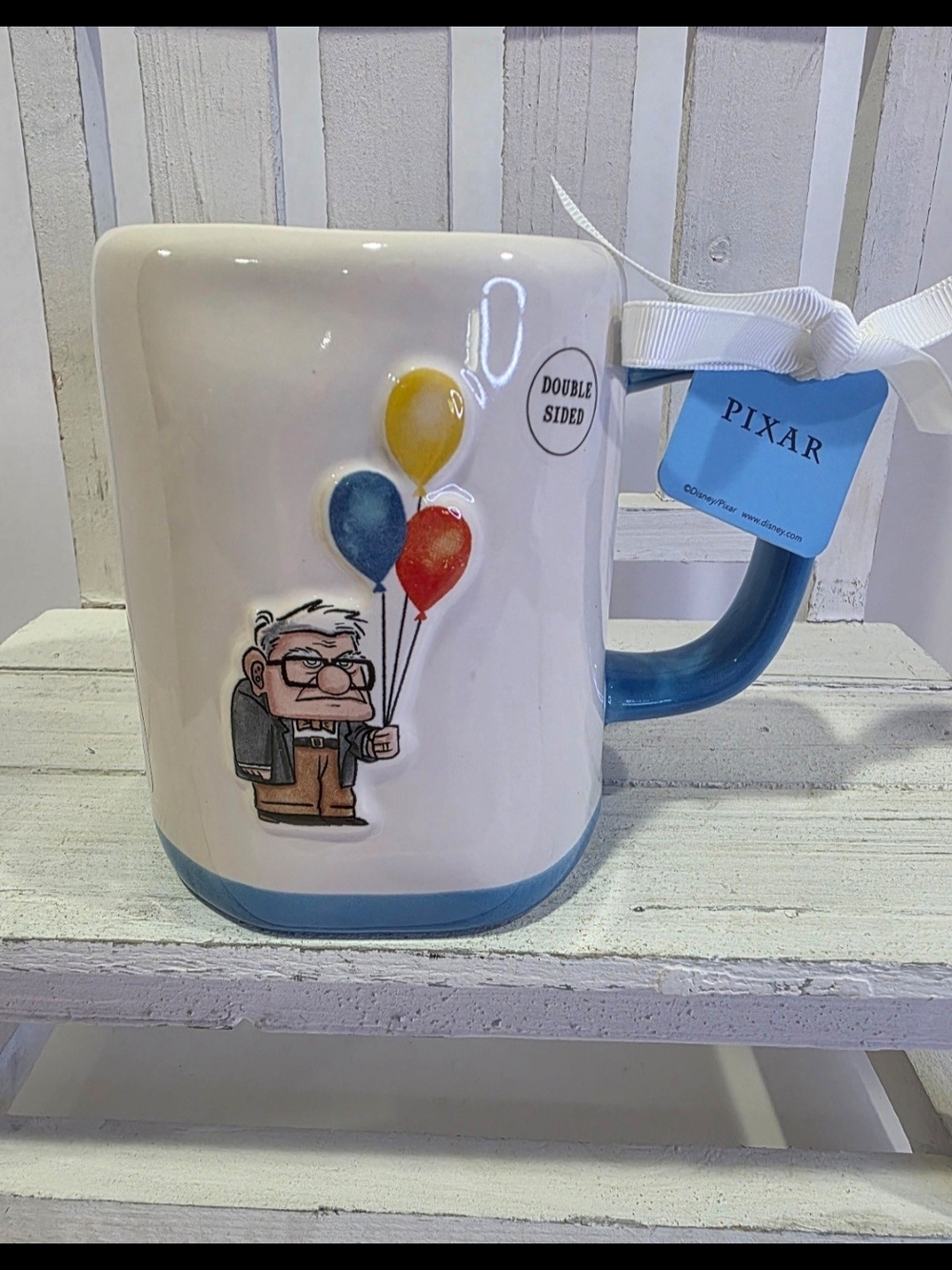 ♥️New! Rae Dunn Disney Pixar Up "Carl Fredricksen Adventure Hero" Mug.
